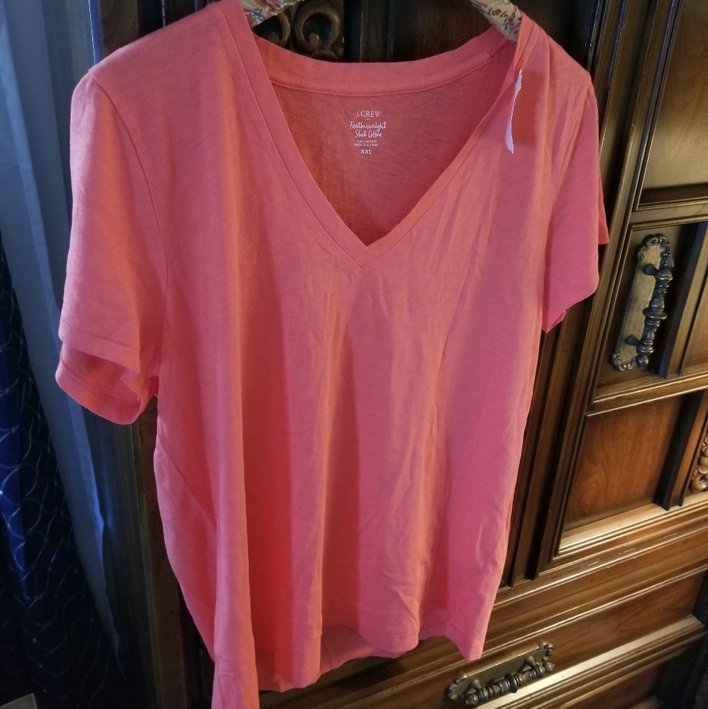 J.Crew V-neck Fewatherweight Tee